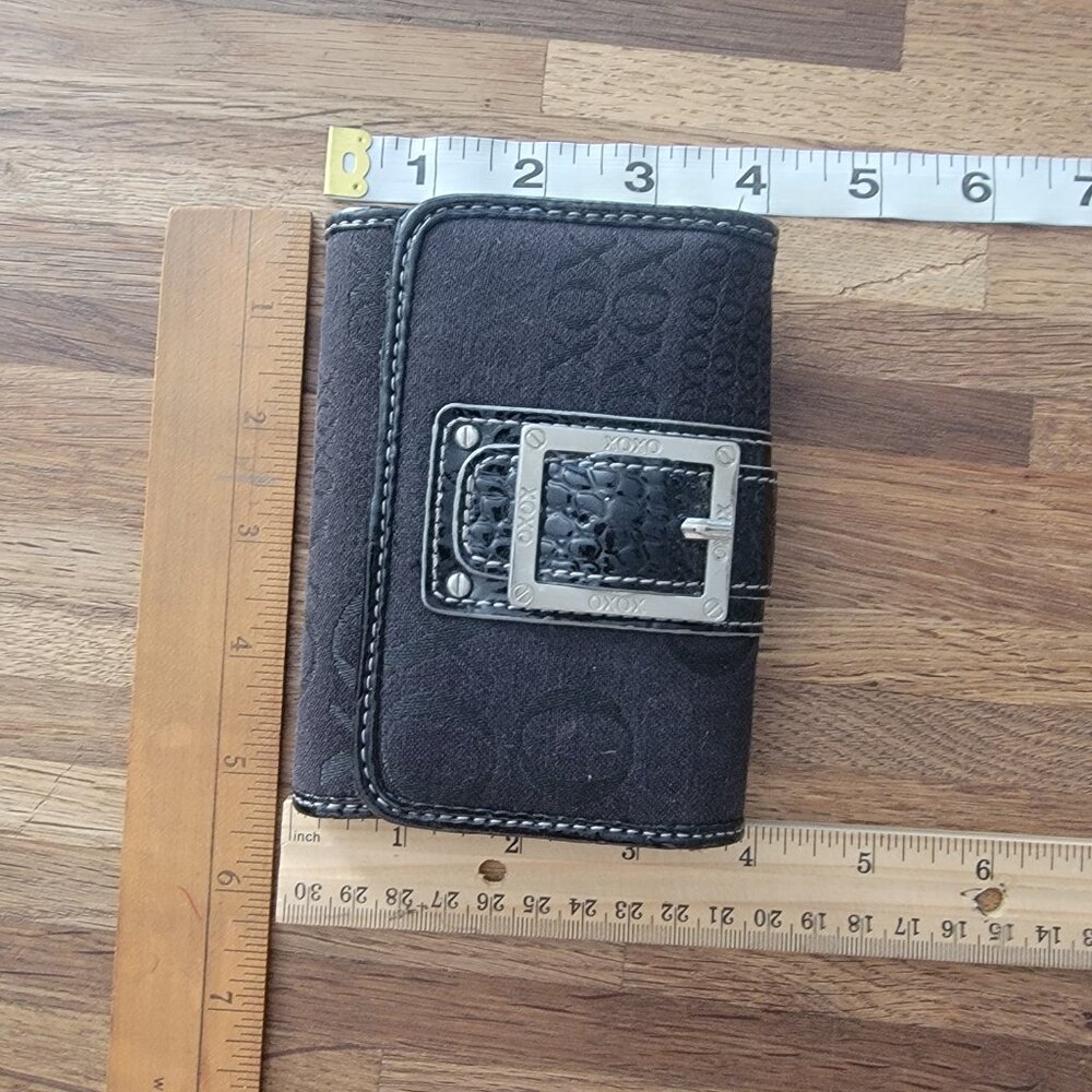 XOXO brown trifold wallet with silver buckle hardware - Picture 13 of 13